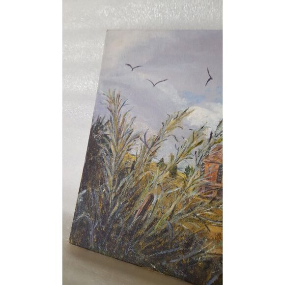 Acrylic painting signed 1994 Aspen Church - Picture 6 of 8